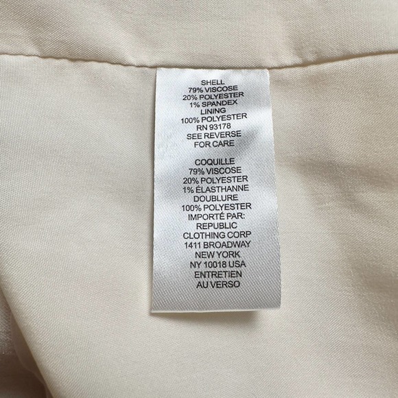 House of Harlow 1960 | Women | Cream Swan Open Front Blazer | Size Small - Picture 11 of 13